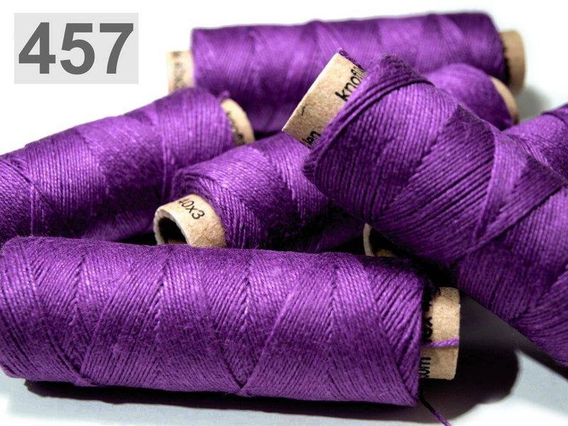 Linen yarn purper 50m