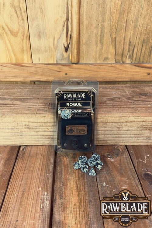 Dice bag met set dobbelstenen Rogue