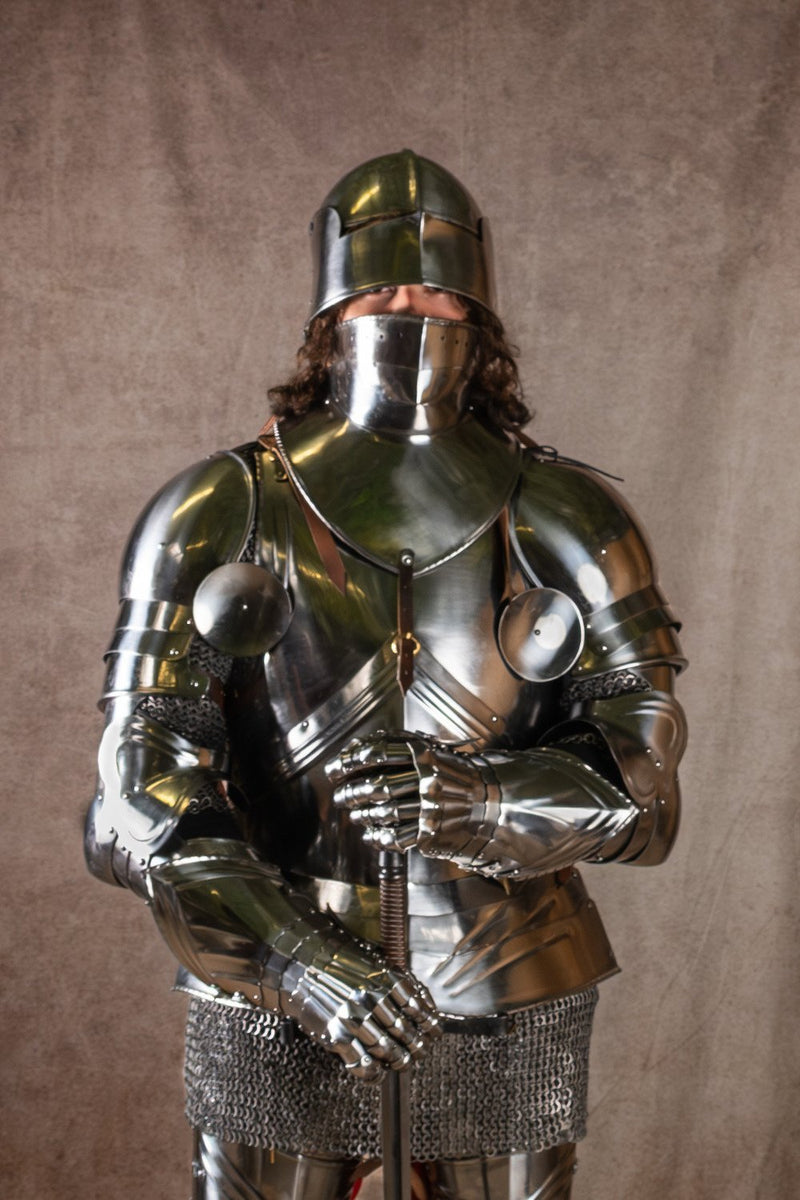 15e eeuwse Gotisch borstkuras, 1.6 mm