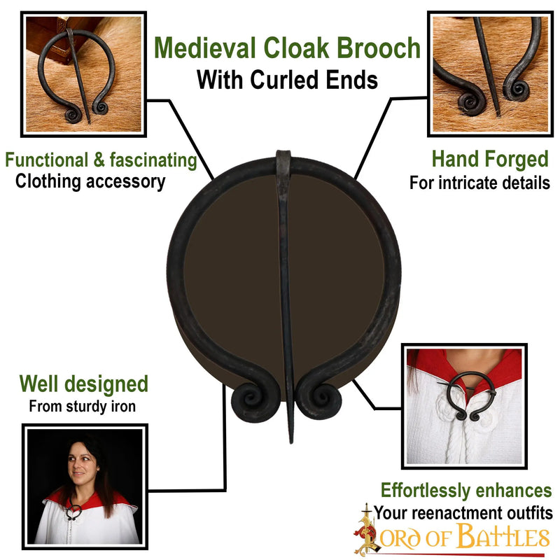 Hoefijzerfibula met spiralen, ijzer