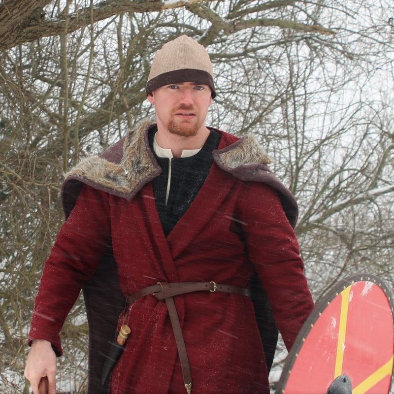 Motivo a spina di pesce Birkamuts, marrone 