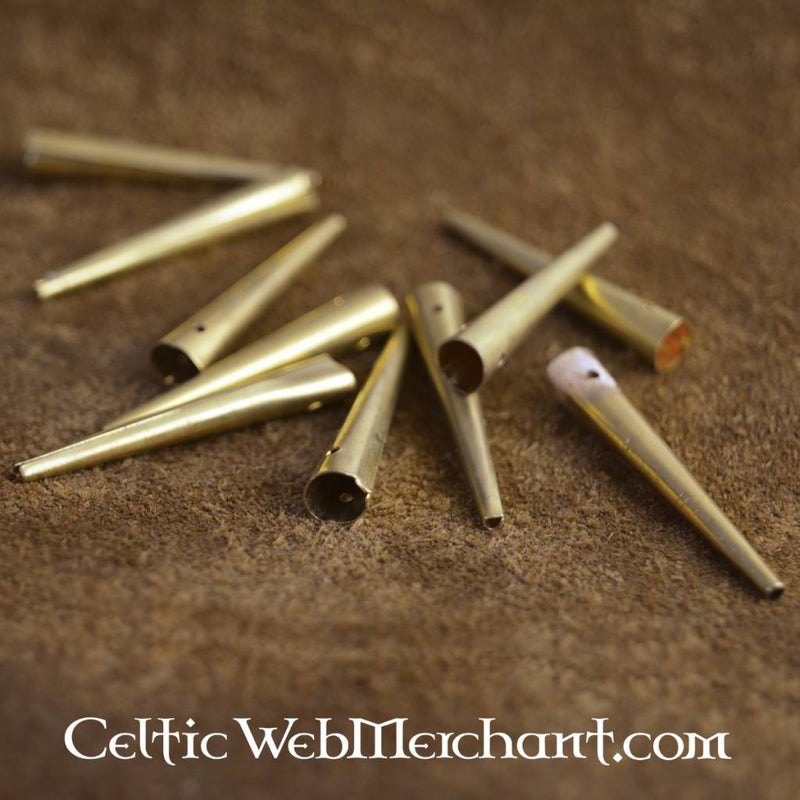 Lace tips, aglets (set of 10 pieces)