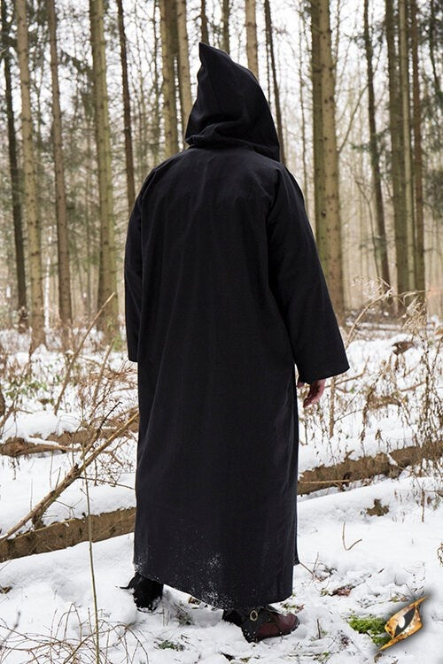 Wizard robe, black-silver