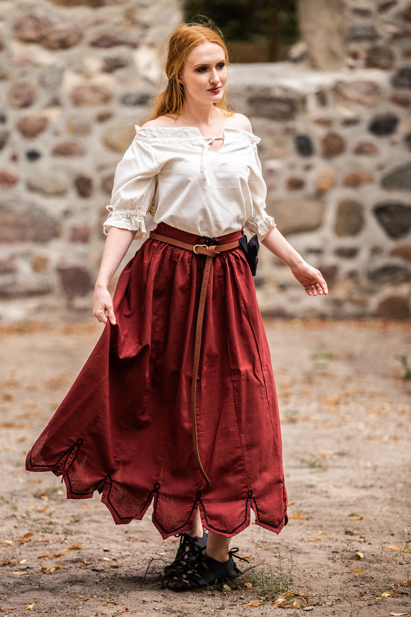 Renaissance skirt, red