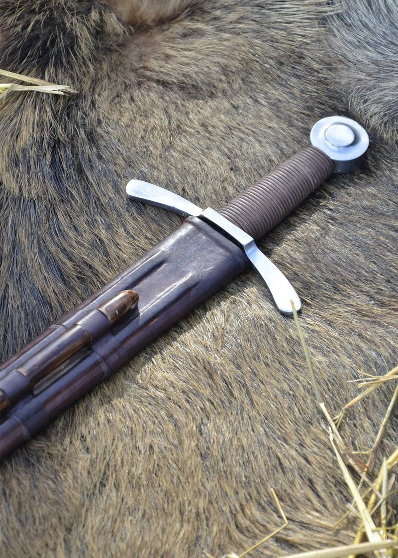 Middelalderligt korsridder-sværd, stump (battle-ready) 