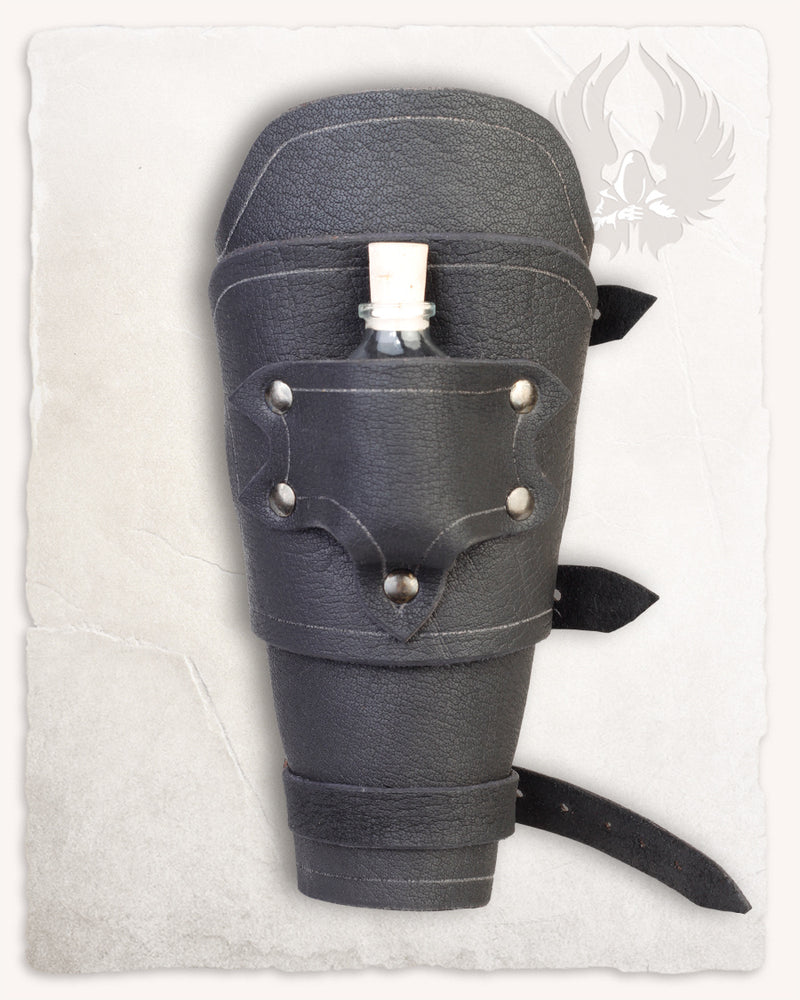 Geralt bracer voor flesjes, onderarmbeschermer, zwart, links