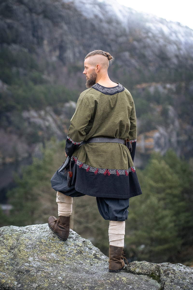 Viking tuniek Haakon, olijfgroen