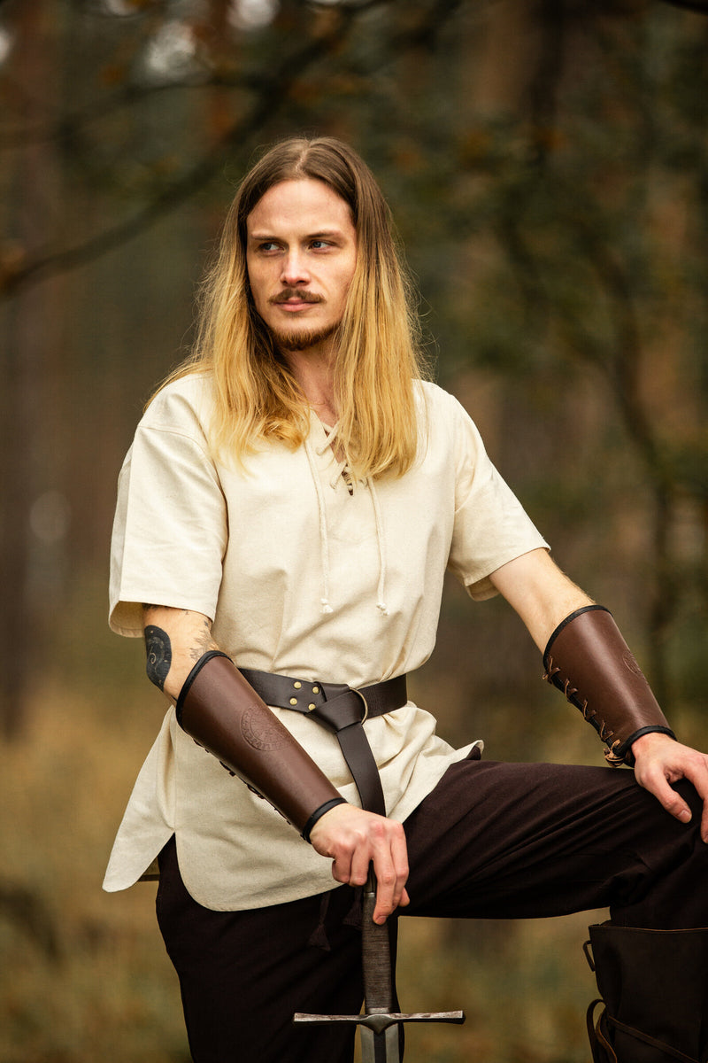 Camicia medievale Erhart, naturale 