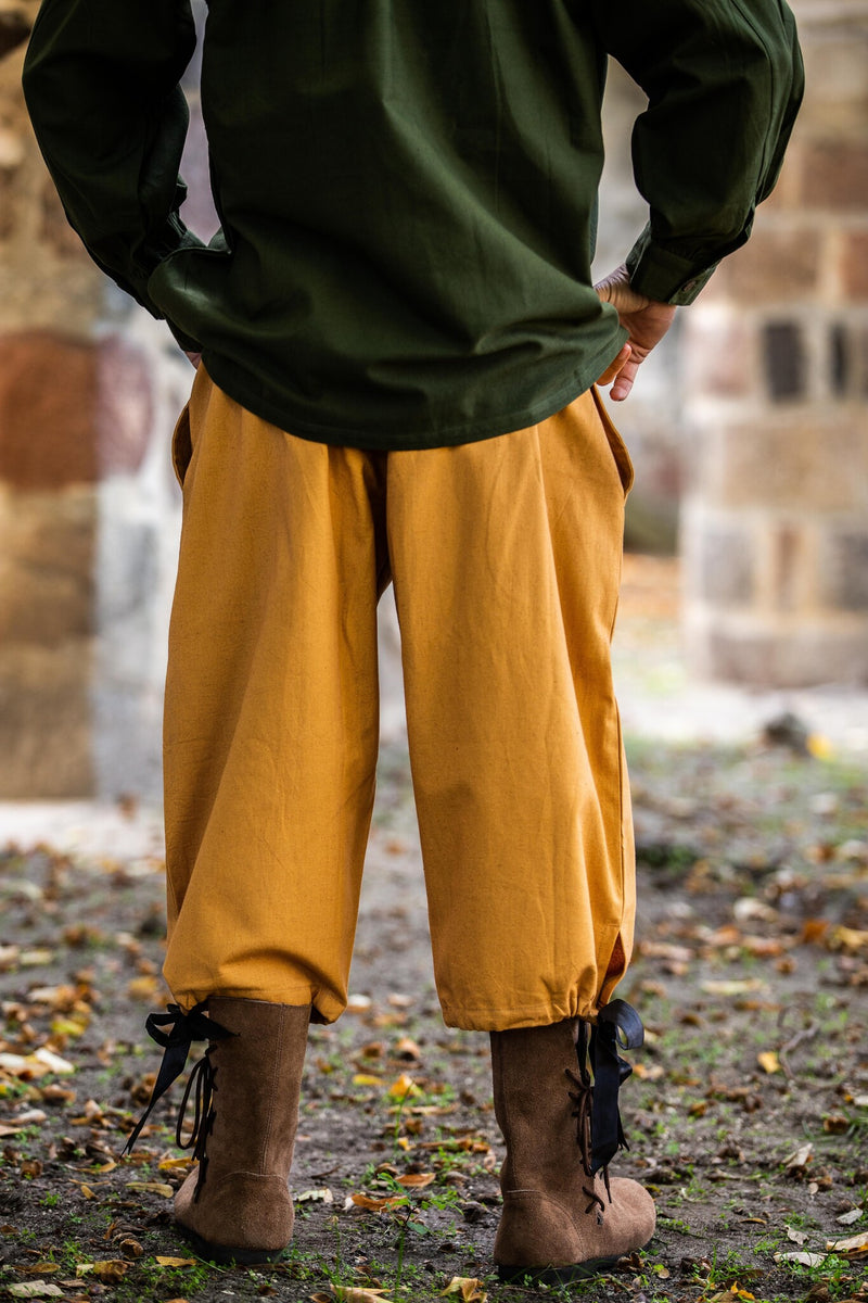 Trzy czwarte spodni, miód brązowy