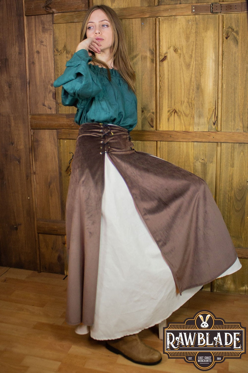 Deluxe double skirt Isabela, brown