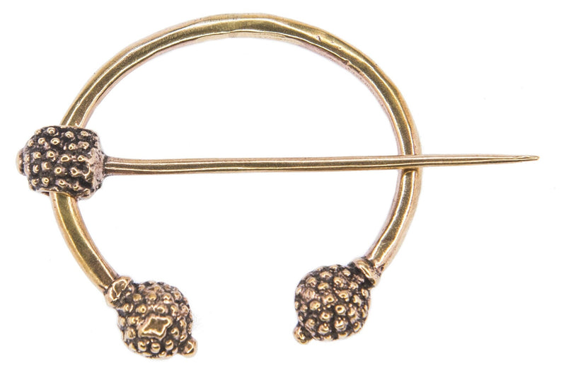 Keltisk tidsel-fibula, bronze 