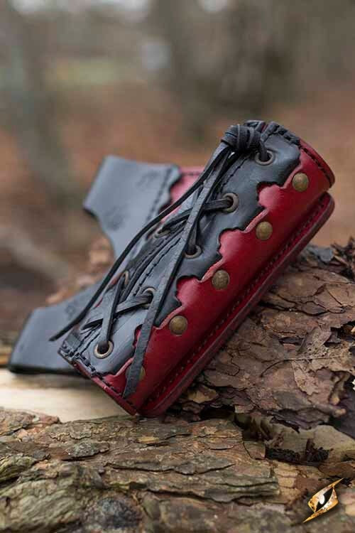 LARP-Schwerthalter Imperial, rot-zwart