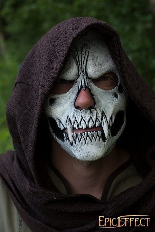 Masque de crâne blanc 