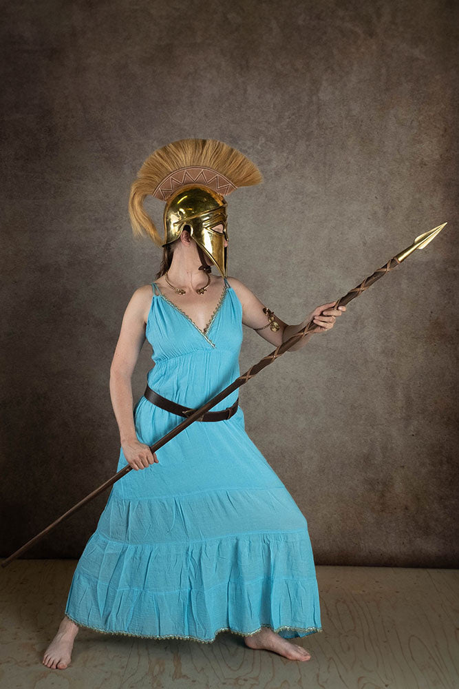 Godinnen Jurk Athena, turquoise