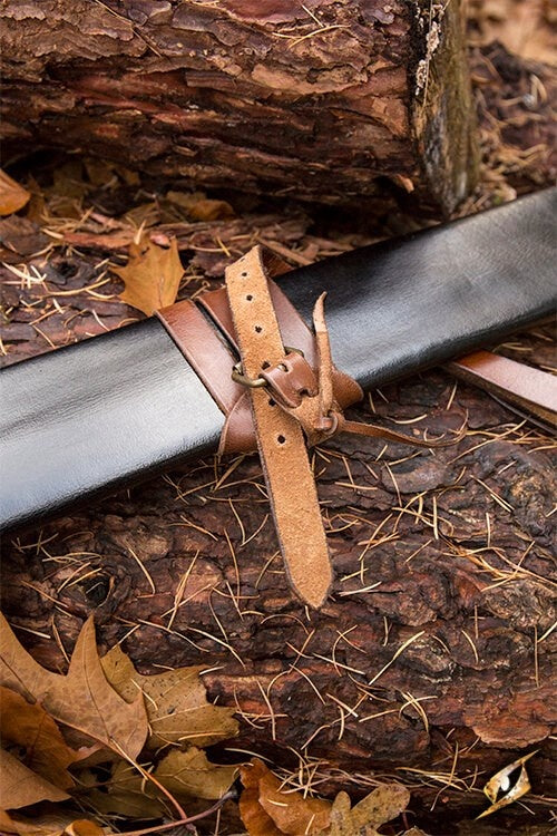 LARP pochwa na miecz, L, prawa, czarny 