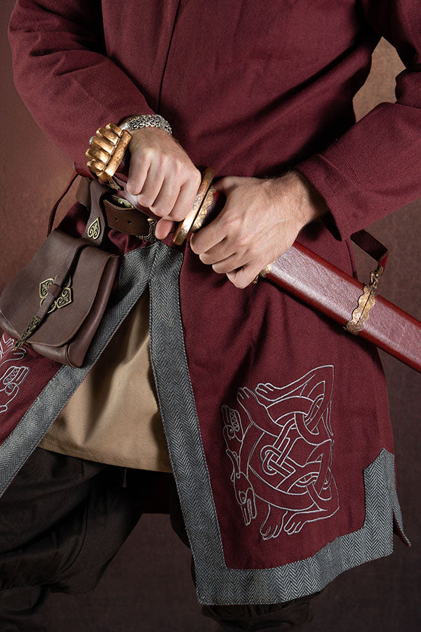 Geborduurde Norgaard tuniek, rood