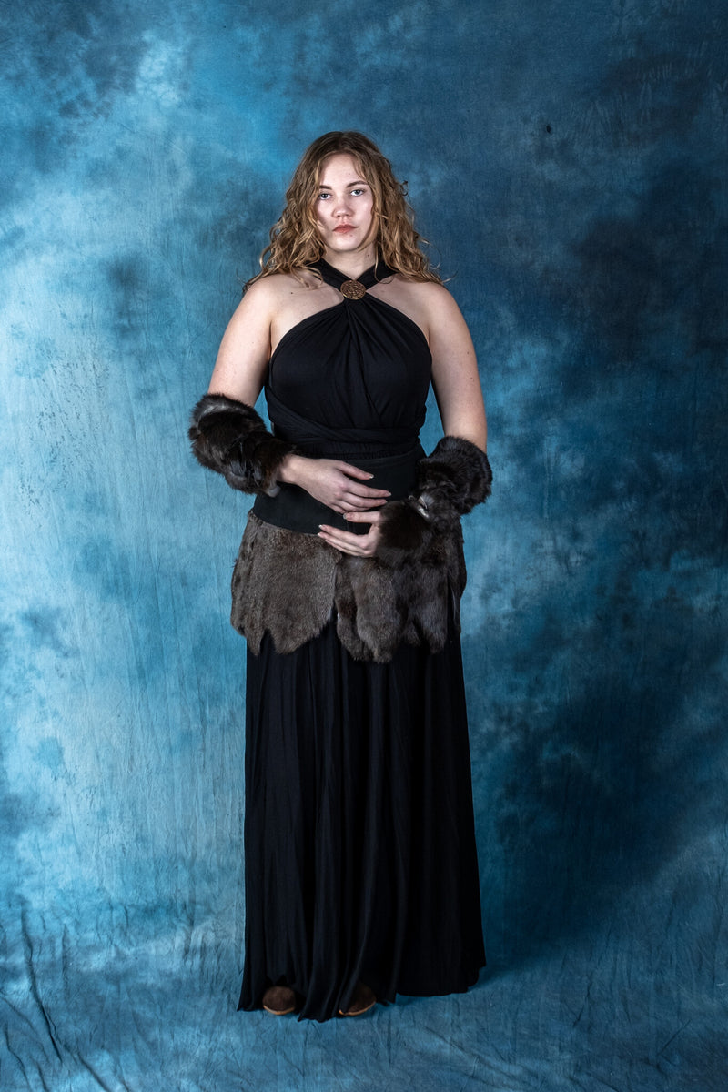 Godinnen Jurk Aphrodite, zwart