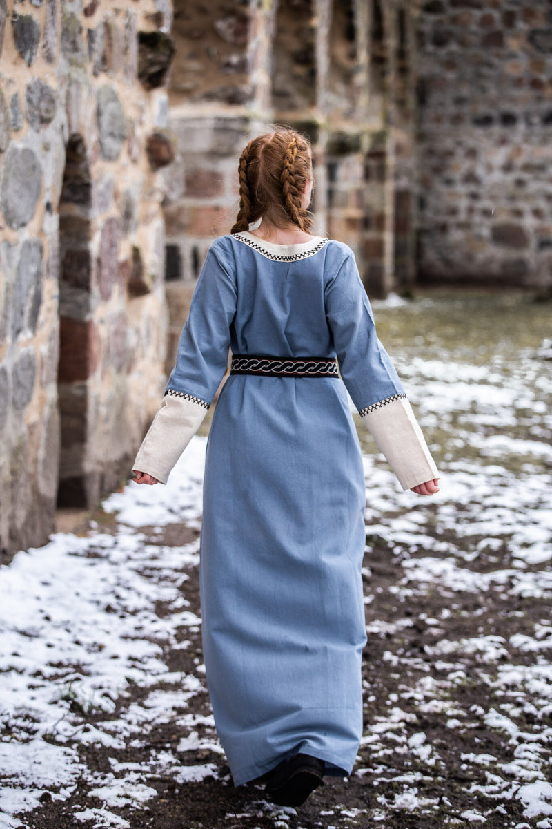 Viking jurk Lagertha, blauw