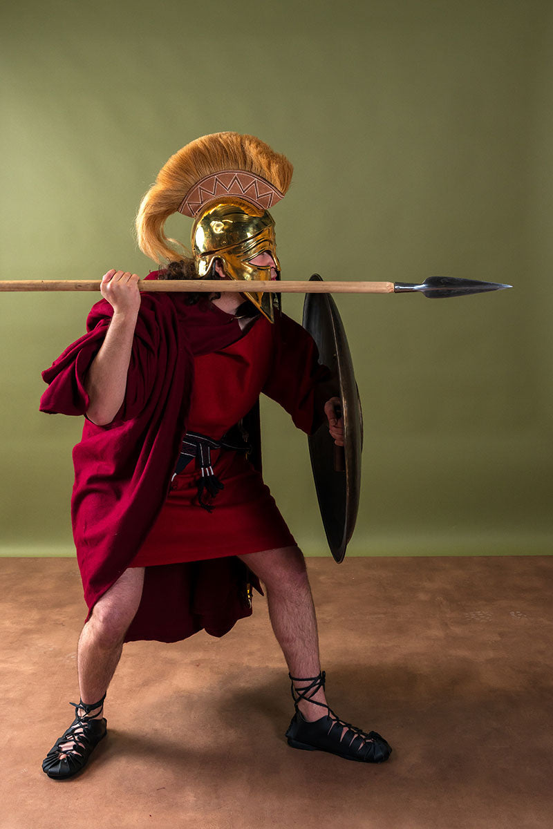 Leren ijzertijdsandalen zwart