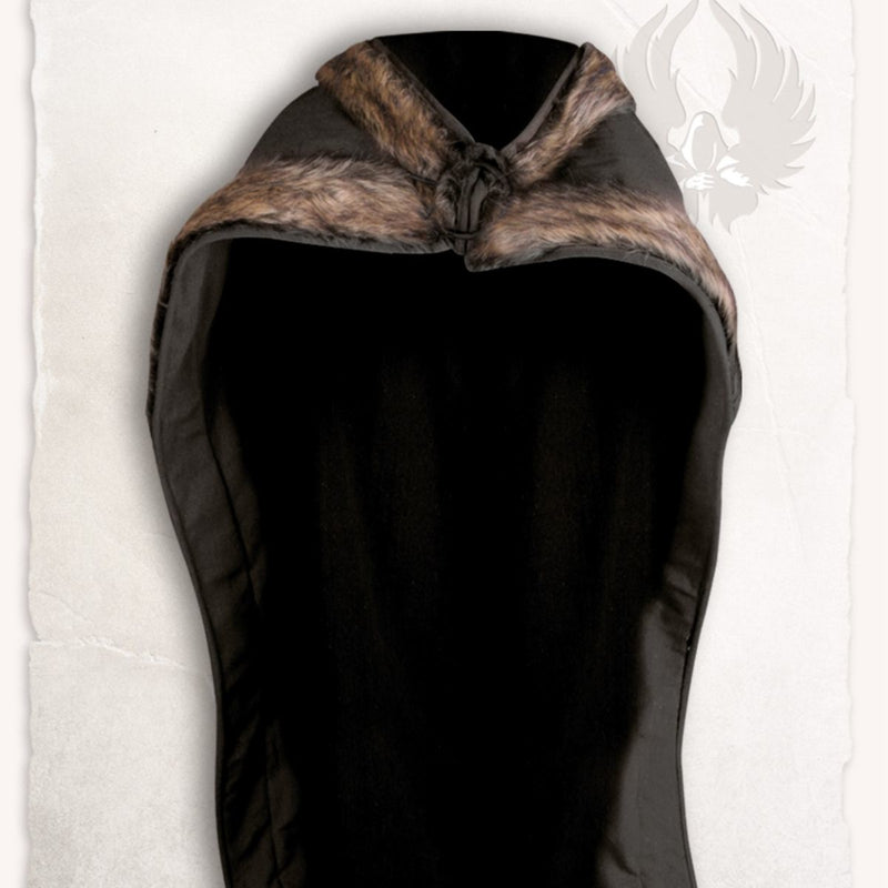 Viking mantel Bjorn zwart