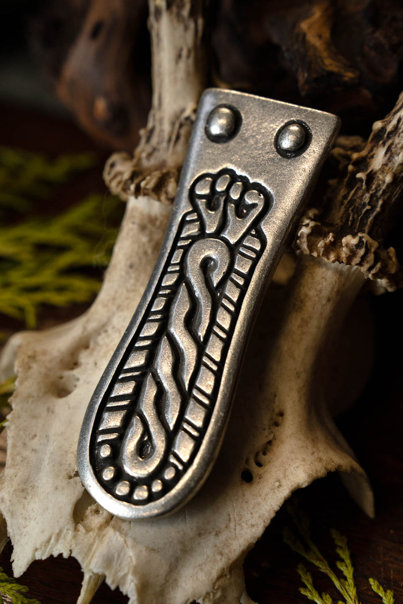 6:e-7:e århundradet Alamannisk bältesbeslag 