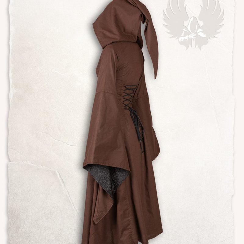 Mittelalterliches Kleid Ophelia, Bruin-Zwart