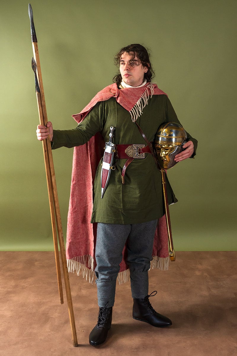 Linnen Viking tuniek Ragnar, groen