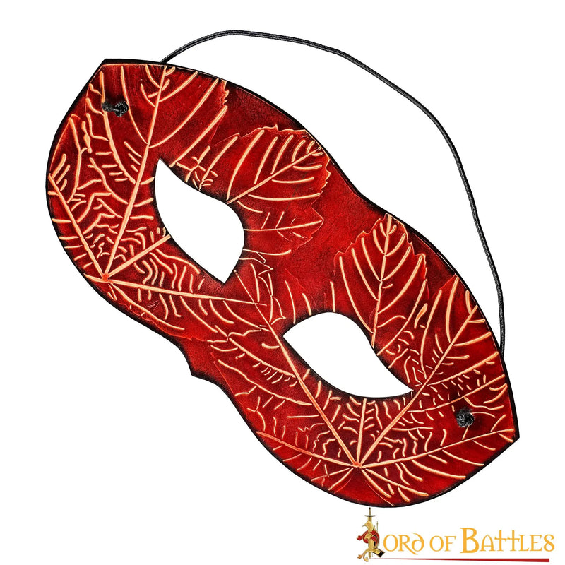 Leren masker Nessa, rood