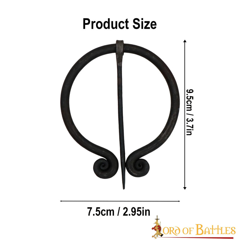 Hoefijzerfibula met spiralen, ijzer