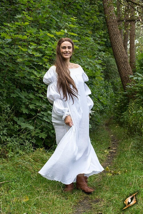 Renesansowa sukienka Lucretia, naturalna