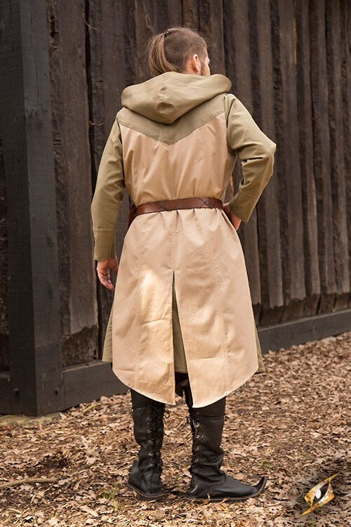 Mouwloze jas Assassins Creed, groen-zandkleur