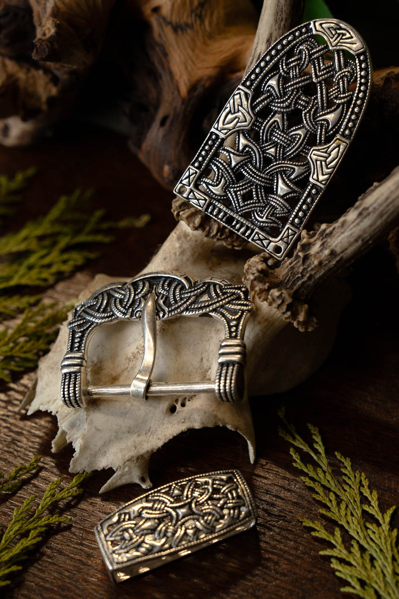 Gokstad bältesbeslag silver 