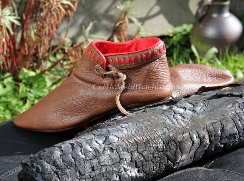 stivaletti, marrone decorati 