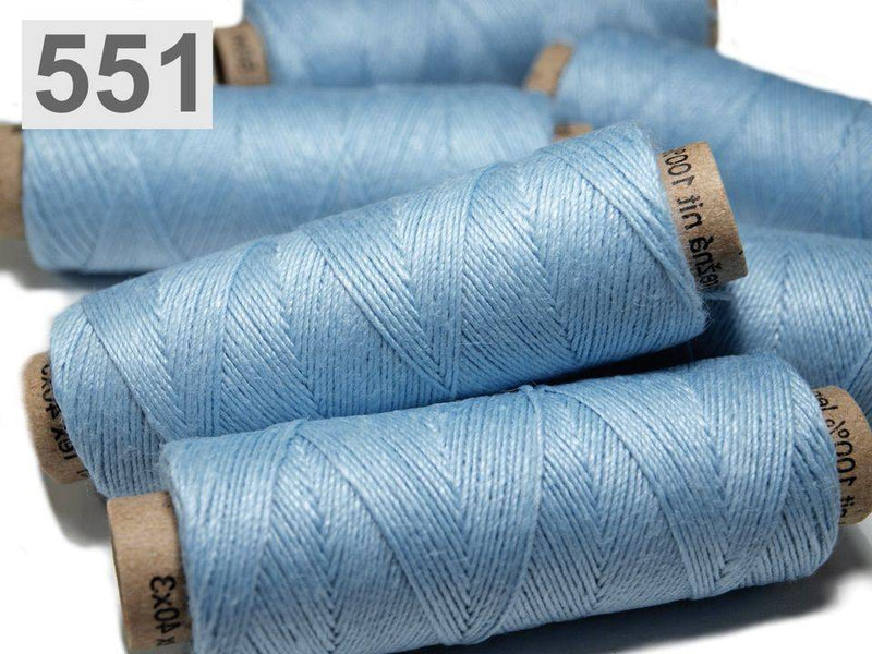 Linnengaren helderblauw 50m
