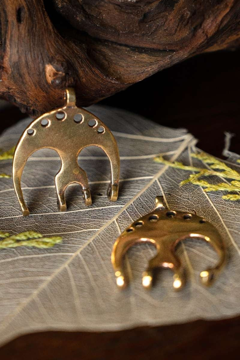 Viking kettingverdelers set van 2, brons