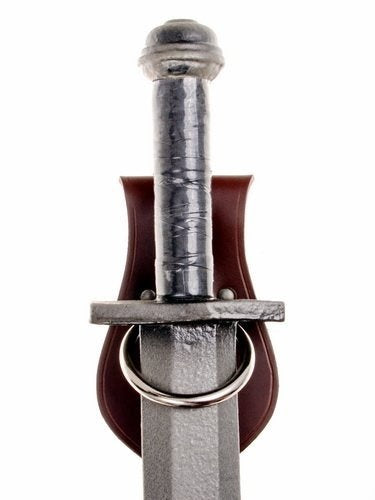 Porta armas de cuero para cinturón motivo vikingo, marrón 