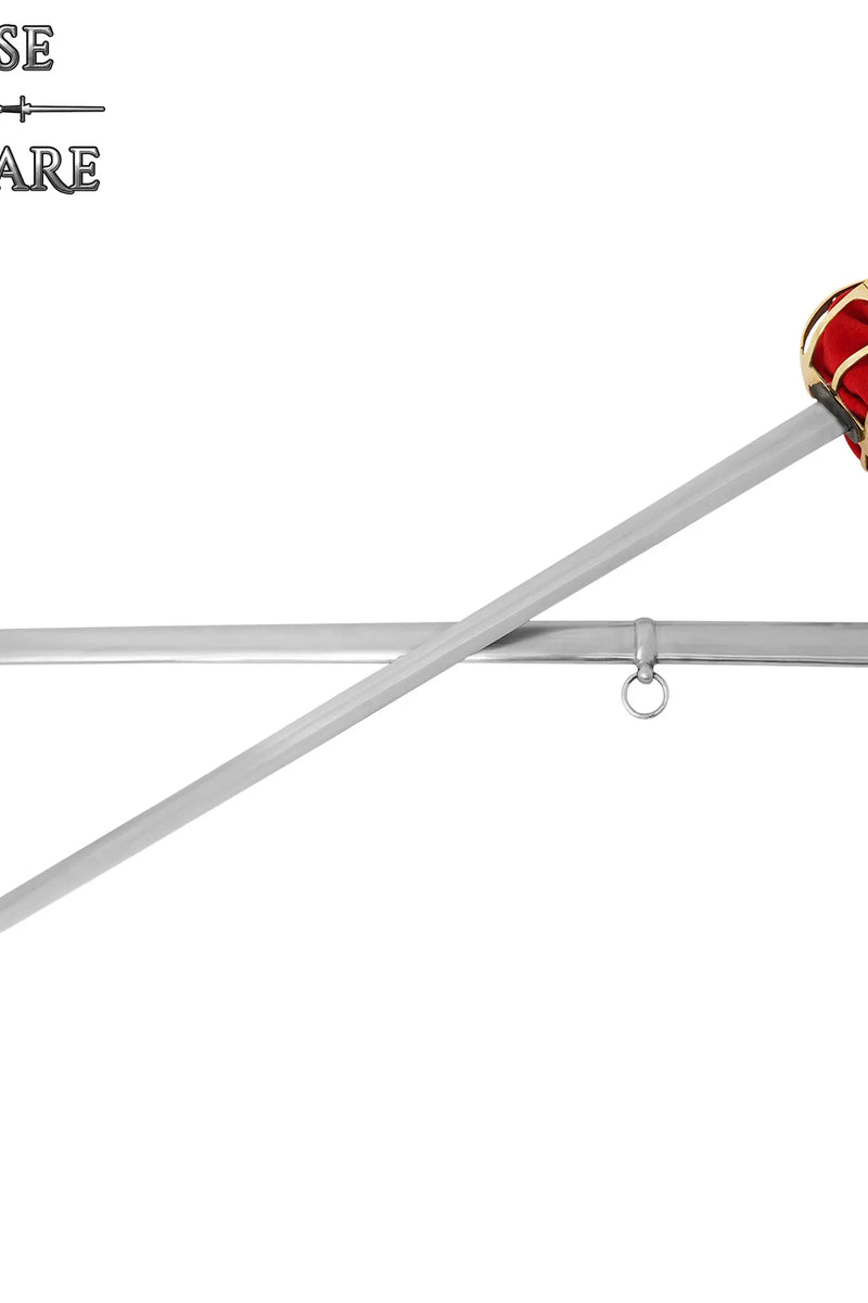 Skotsk korgfäste bredsvärd, halvvass 