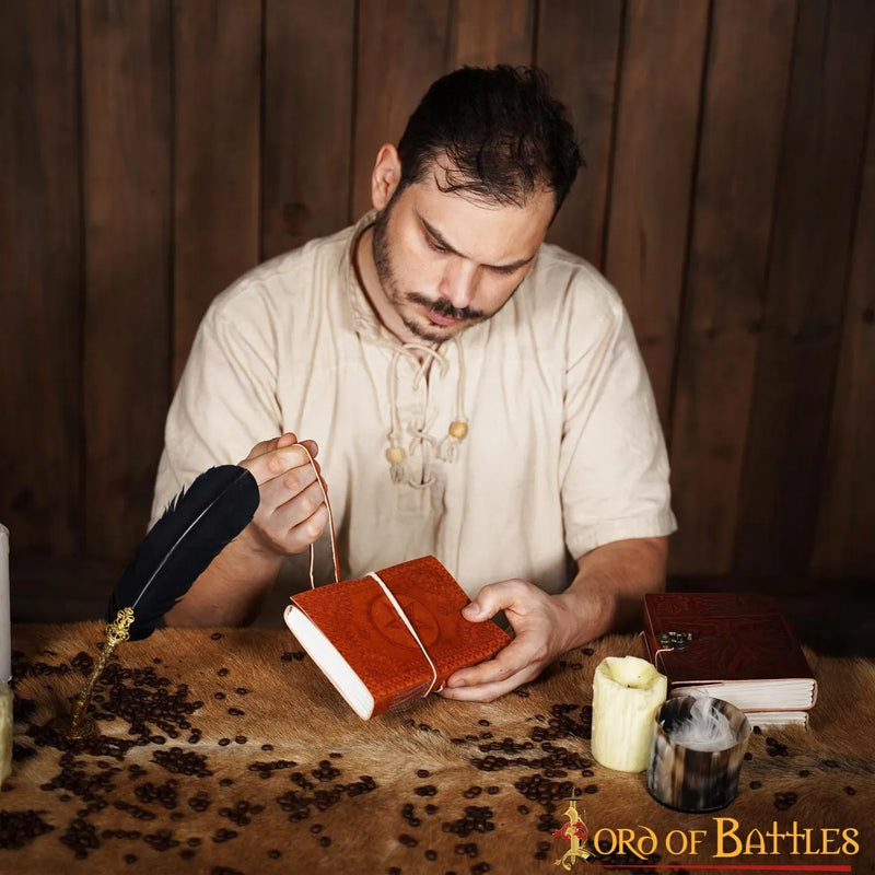 Libro di pelle Pentagramma 