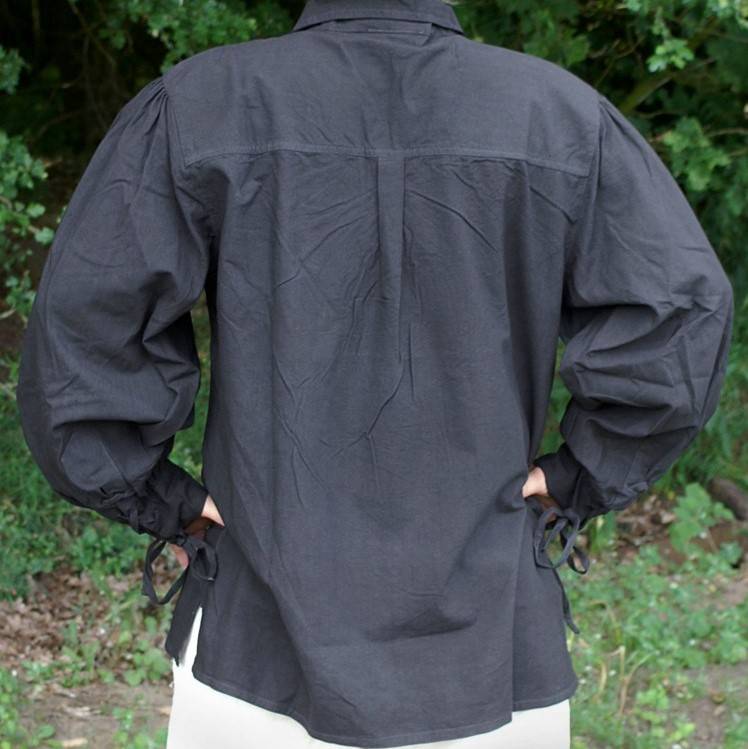 Camicia medievale Rawlin, nero 