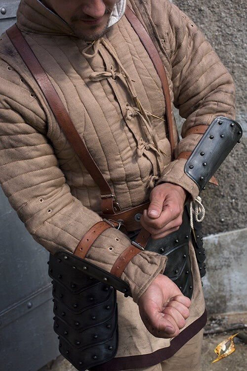 Vambraces Warrior, patinated, 1 mm