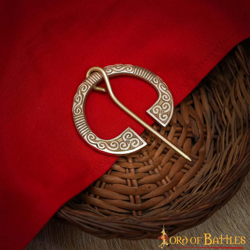 Keltische hoefijzerfibula, messing