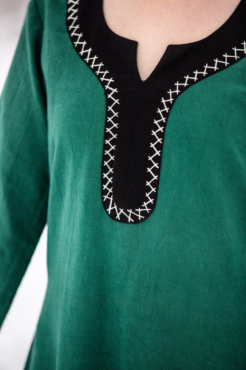 Viking dress Lagertha, green