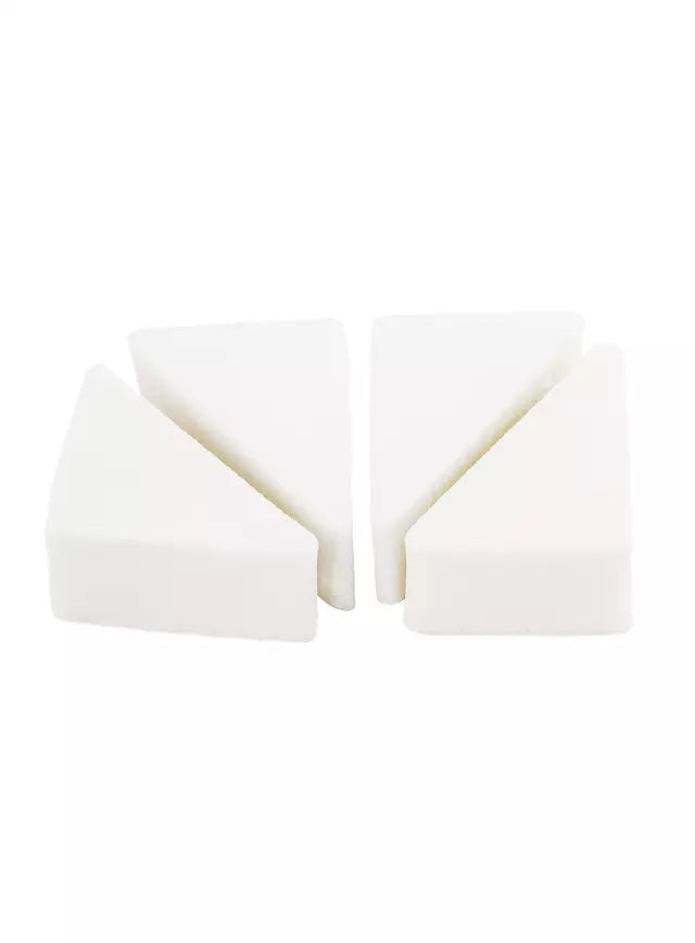 Latex make-upsvamp triangulär set om 4 