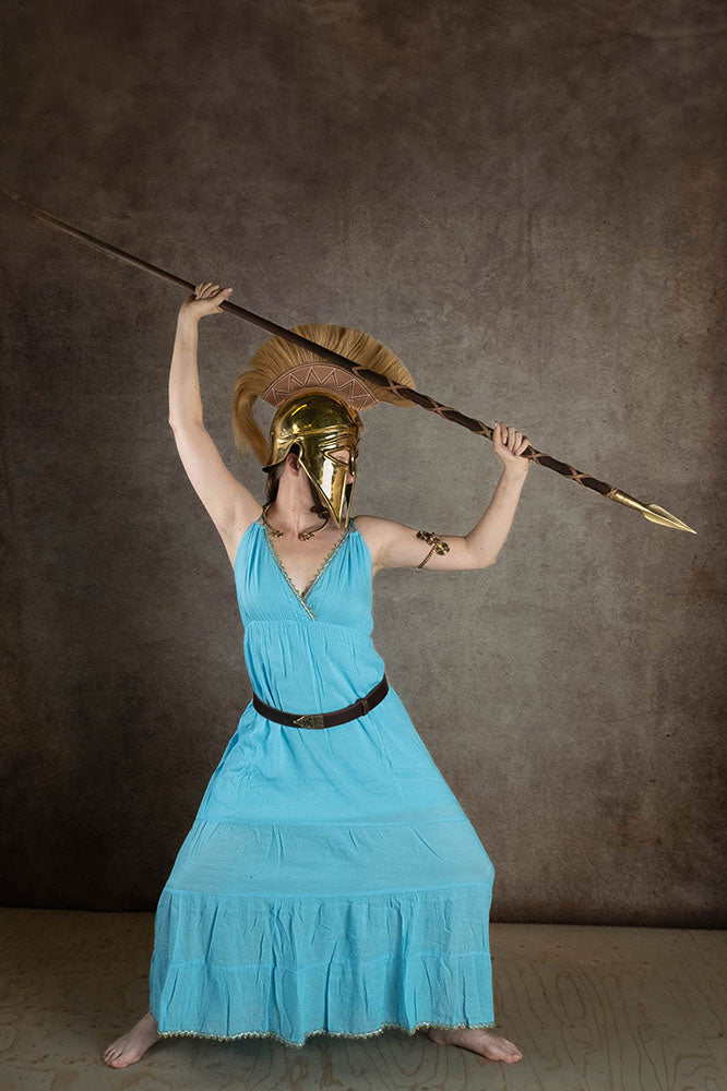 Godinnen Jurk Athena, turquoise