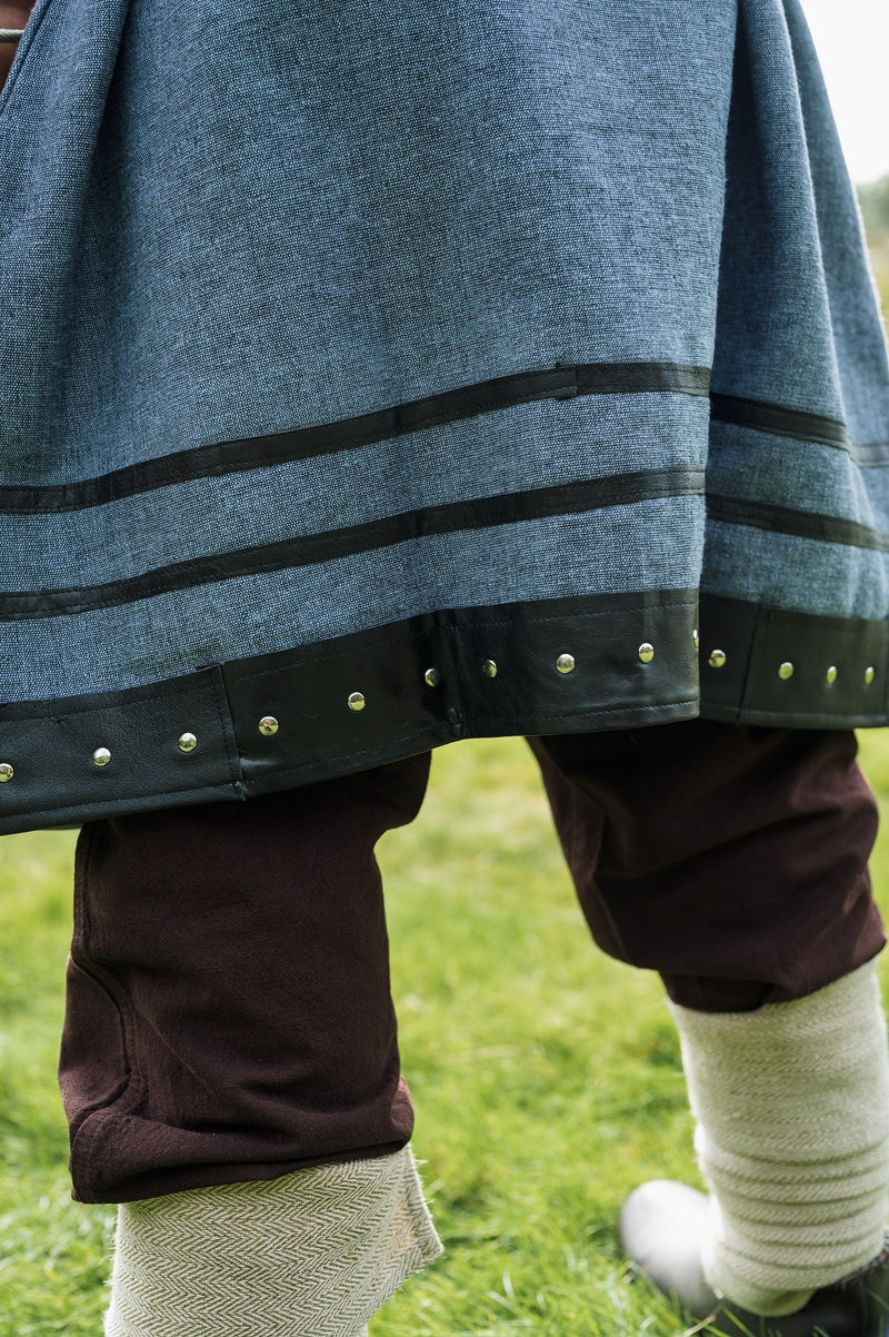 Viking tuniek Rollo, blauw-grijs