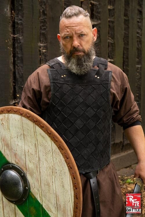 RFB Leren Vikingpantser, zwart