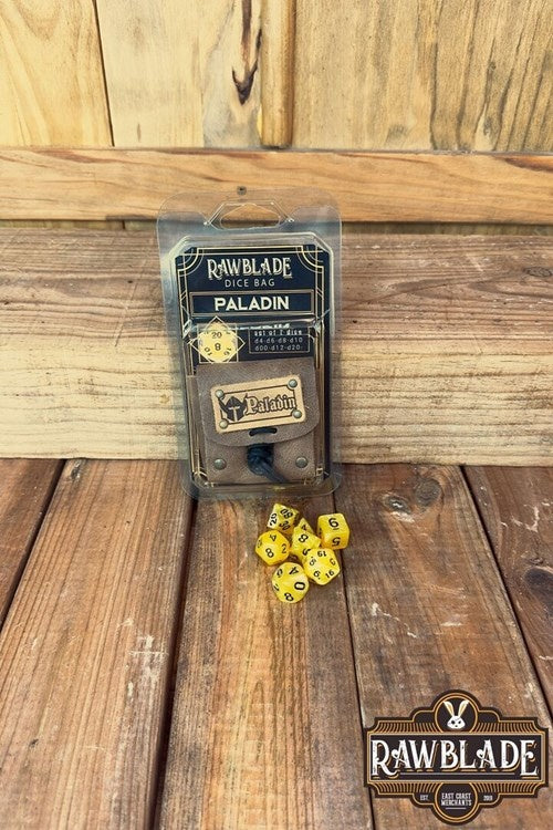 Dice bag met set dobbelstenen Paladin