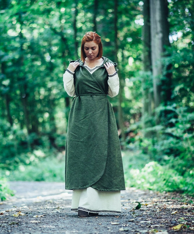 Omlottklänning Thyra, grön 