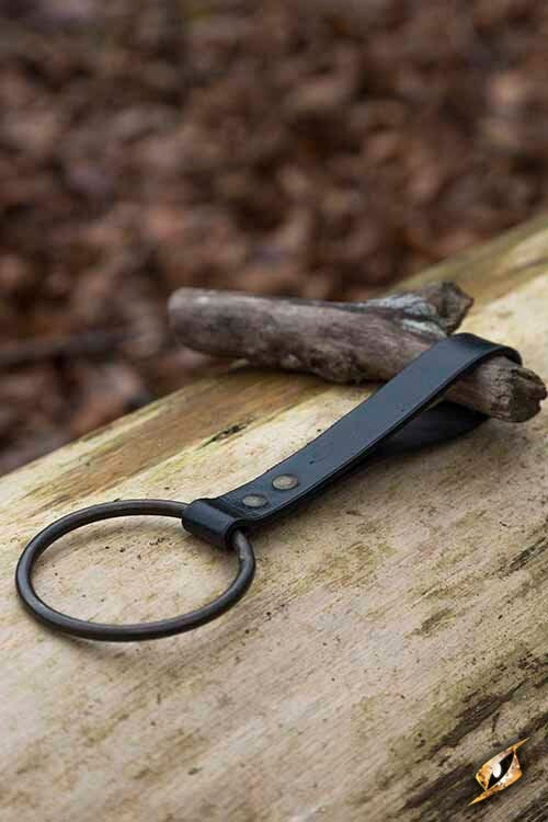 LARP ring holder for belt, black