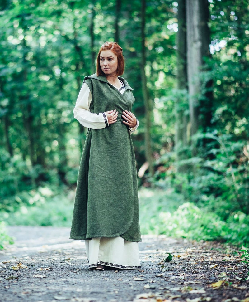 Omlottklänning Thyra, grön 